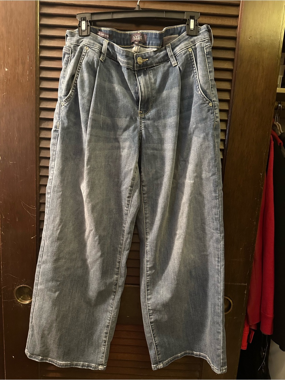 NYDJ Woman’s Wide-Leg Light Blue Jeans - Casual Comfort